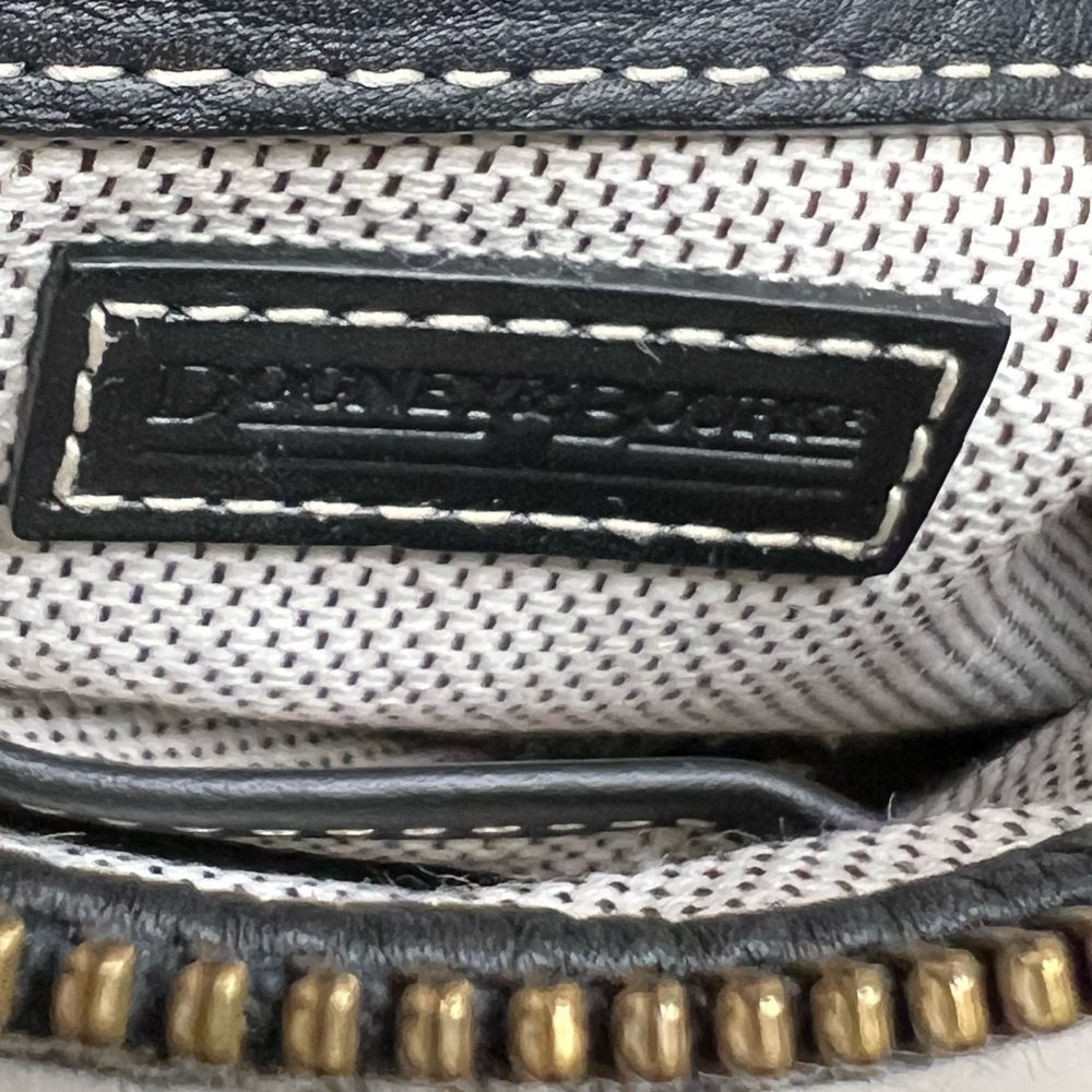 Vintage Dooney & Bourke Black and Gray Logo Shoulder Bag - Picture 5 of 5